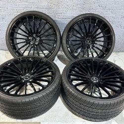 22x9 22x10.5 MERCEDES BENZ WHEELS RIMS TIRES-WE FINANCE  MAYBACH S550 S560 S580 S600 S63