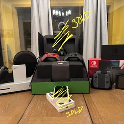 Xbox, Camera, Nintendo Switch, iPhone, Hard Drive