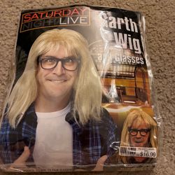 SNL Garth Wig and Glasses Costume Set