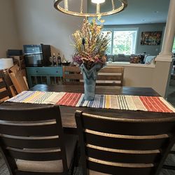 Dining Table And Six Chairs 