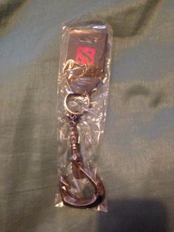Dota 2 Defense of the Ancients 2 Pudge Hook Bottle Opener Keychain