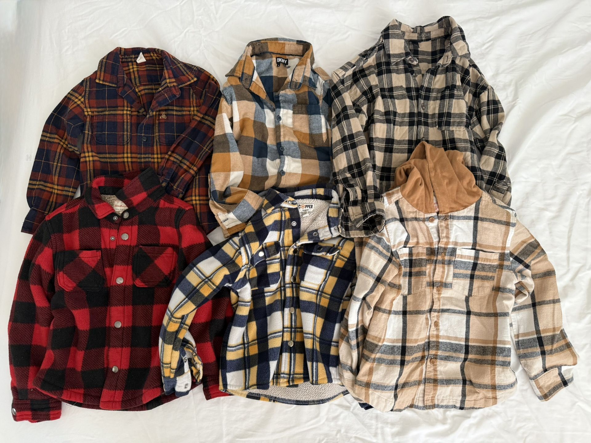 Bundle Of Flannel Jacket/Shirts For Boys (size 4-7)