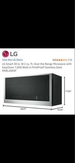 LG Smart 30 in. Over the Range Microwave