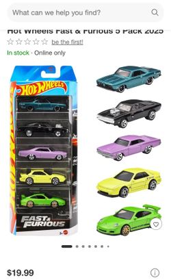 Fast & Furious Hotwheels 2025