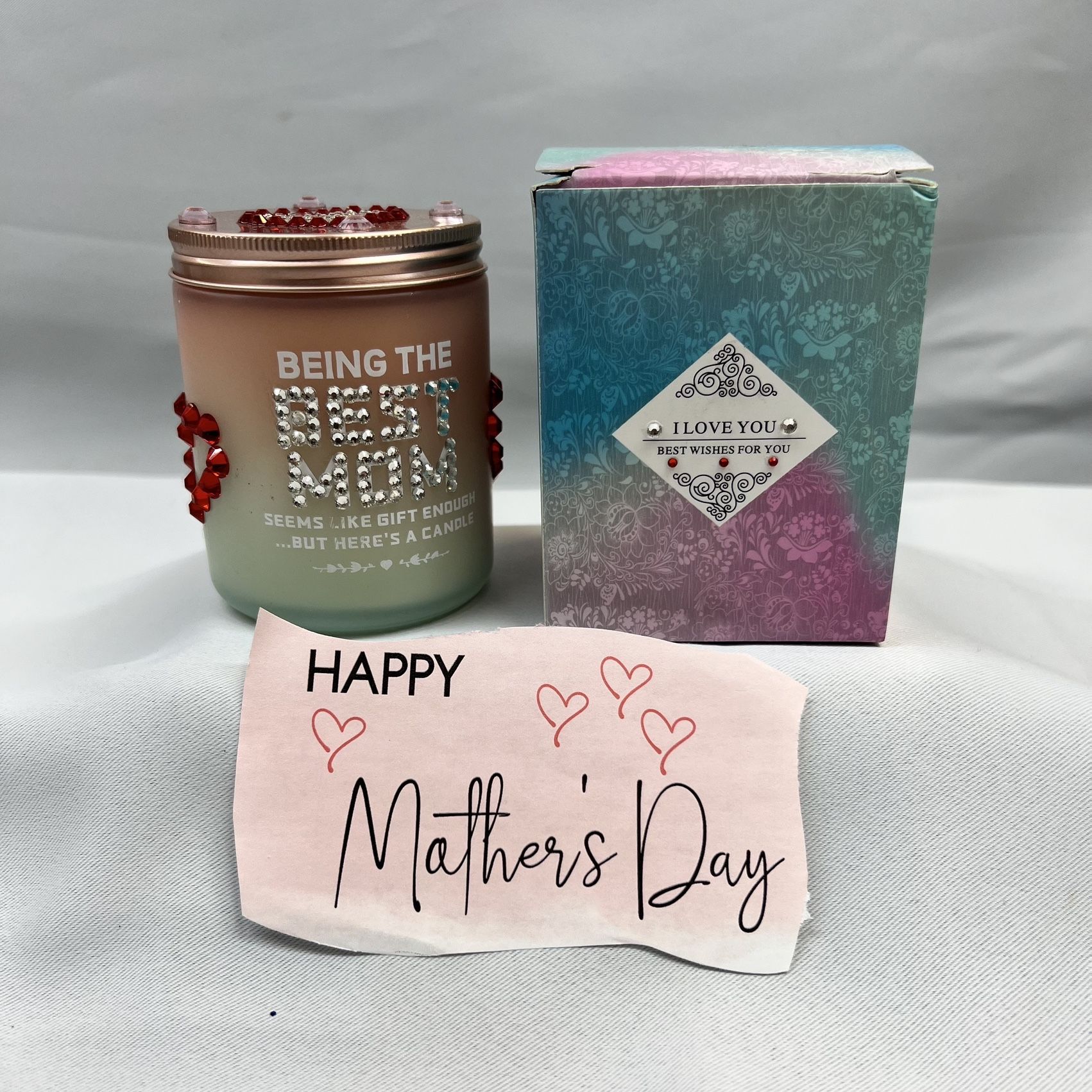 Mothers Day Jeweled Candle