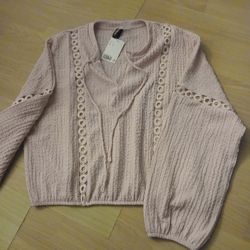 Peach Fashion Blouse