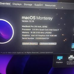 Macbook Pro 2016