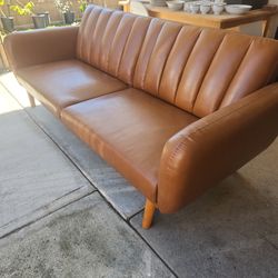 Faux Leather Sofa Bed