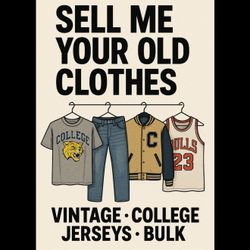 Sell me your Vintage Clothes, Sneakers & Collectibles etc