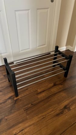 2-Tier Metal Shoe Rack
