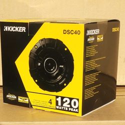 Kicker Car Speakers Set DS-Series 4" 2-Way Coaxial Speaker System 120 Watts DSC40 🚨 Payment Options Available 🚨 No Credit Needed 🚨 