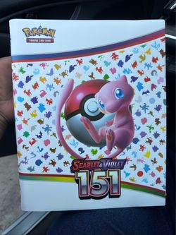 Pokémon TCG Scarlet & Violet 151 9-Pocket Binder Mew Multicolor Elastic Strap New