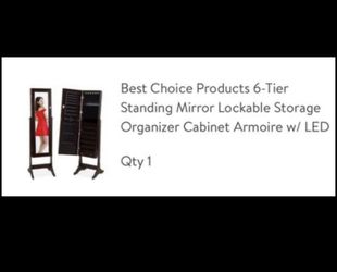 Mirror Jewelry Cabinet/Organizer