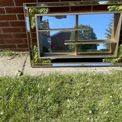 Vintage Curio Mirror 