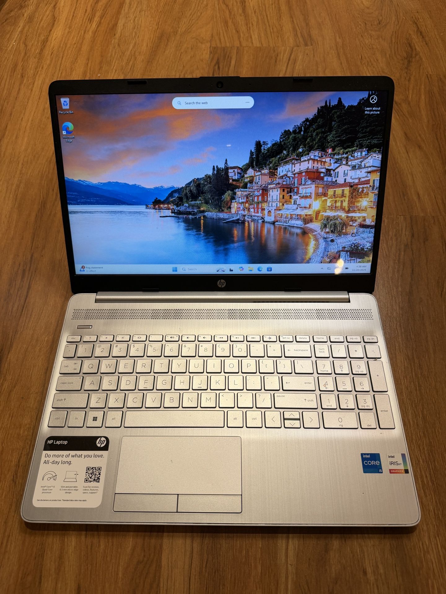 HP Pavilion 15-dw3xxx core i5 11th 16GB Ram 256GB SSD Windows 11 Pro 15.6” UHD Screen Laptop with charger in Excellent Working condition!!!!  Specific