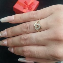 HERMOSO ANILLO DE ORO REAL 14KT DE ❤️