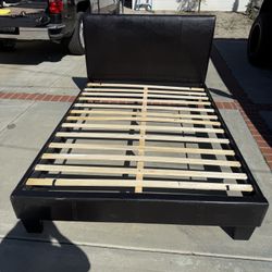 Full Bed Frame with Upholstered Headboard / Headframe / Back Panel 