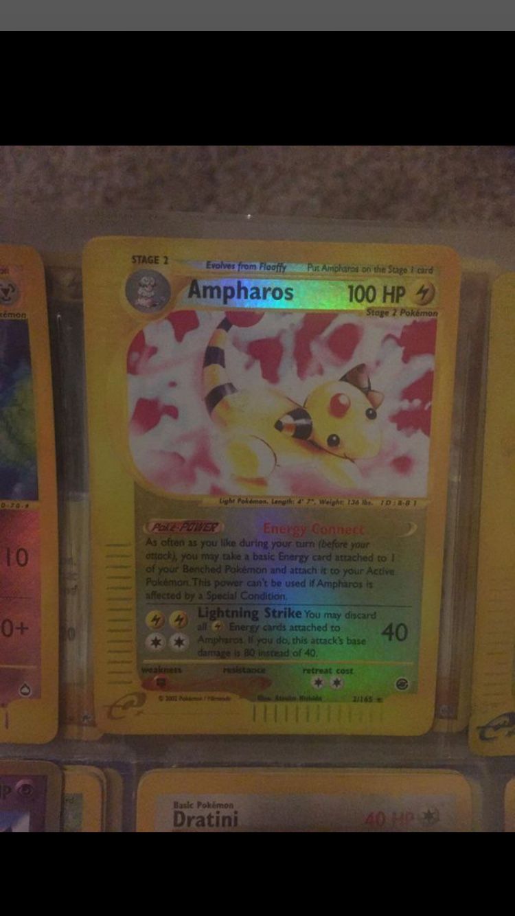 Ampharos Ultrarare E Reader Pokemon card