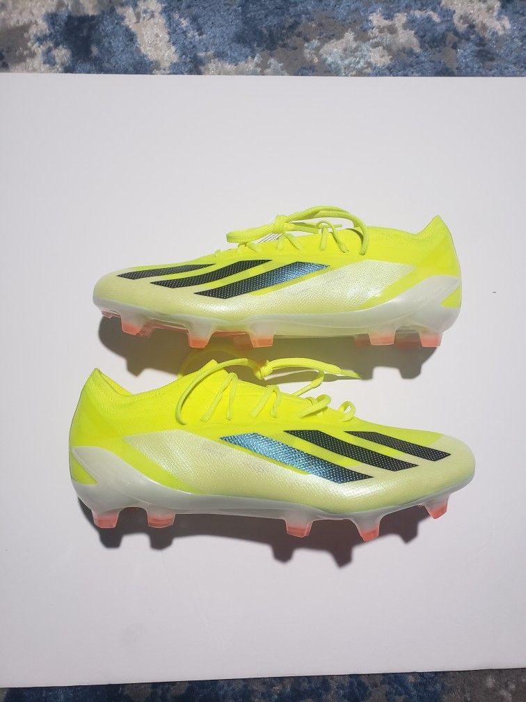 Rare, New Adidas X Crazyfast Elite FG Solar Yellow Soccer Cleats Men's Size 8
