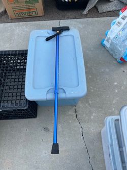 Adjustable Forearm Crutch Blue