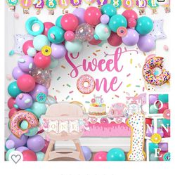 Sweet One Donut Themed First Birthday Decor