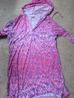 Pink And Purple Swim Coverup