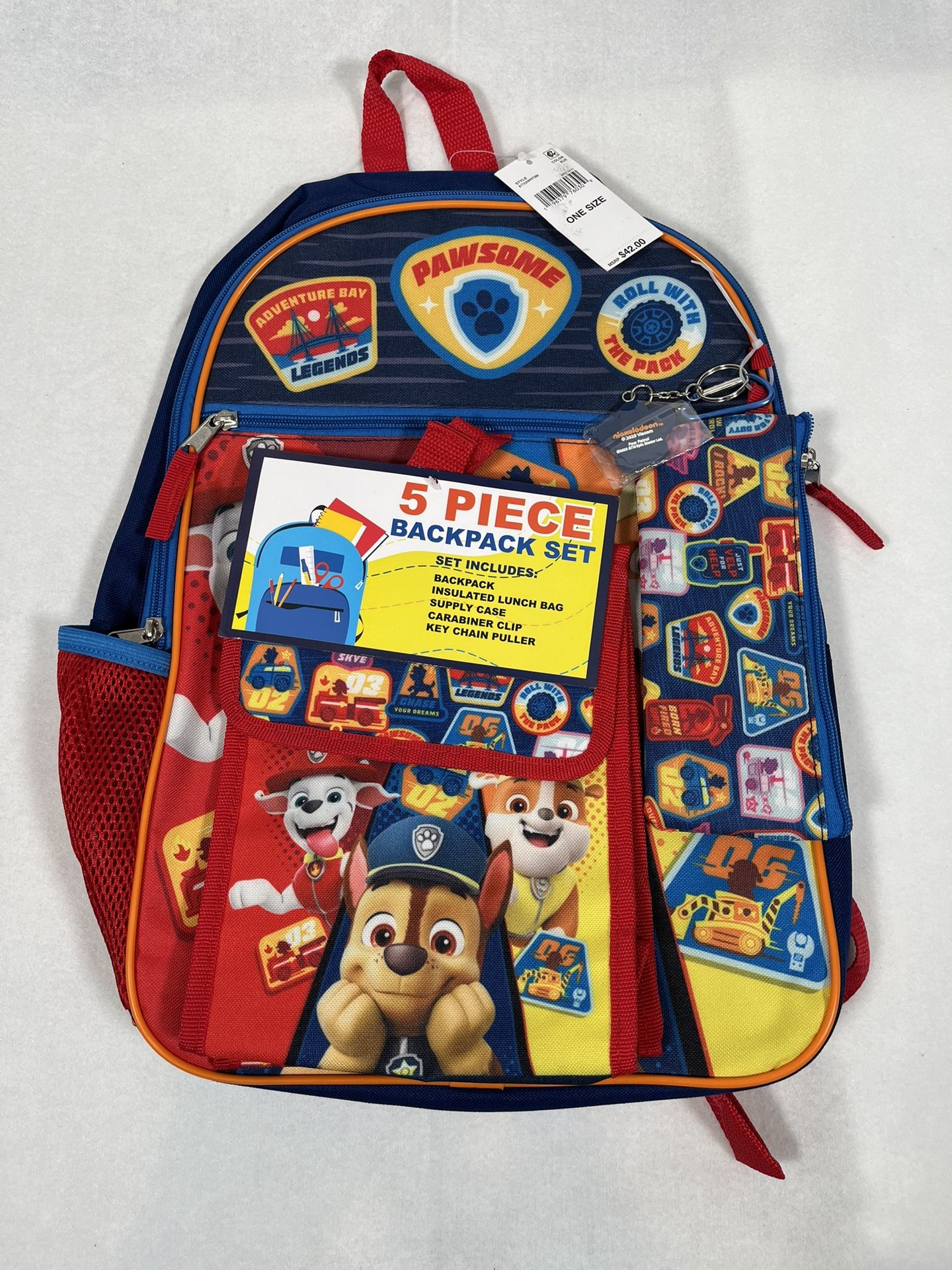 Paw Patrol Backpack & Lunch Bag New