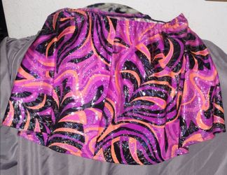 satiny finished groovy skirt