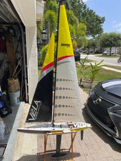 Vela one meter remote control sailing boat