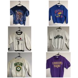 Vintage Clothing Sweaters Baylor, Kansas  Vikings 