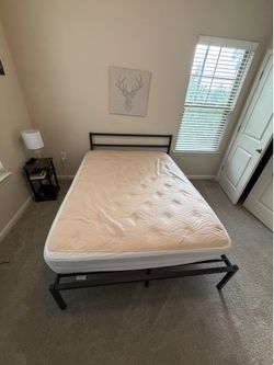 Full Size Bed Frame and Mattress