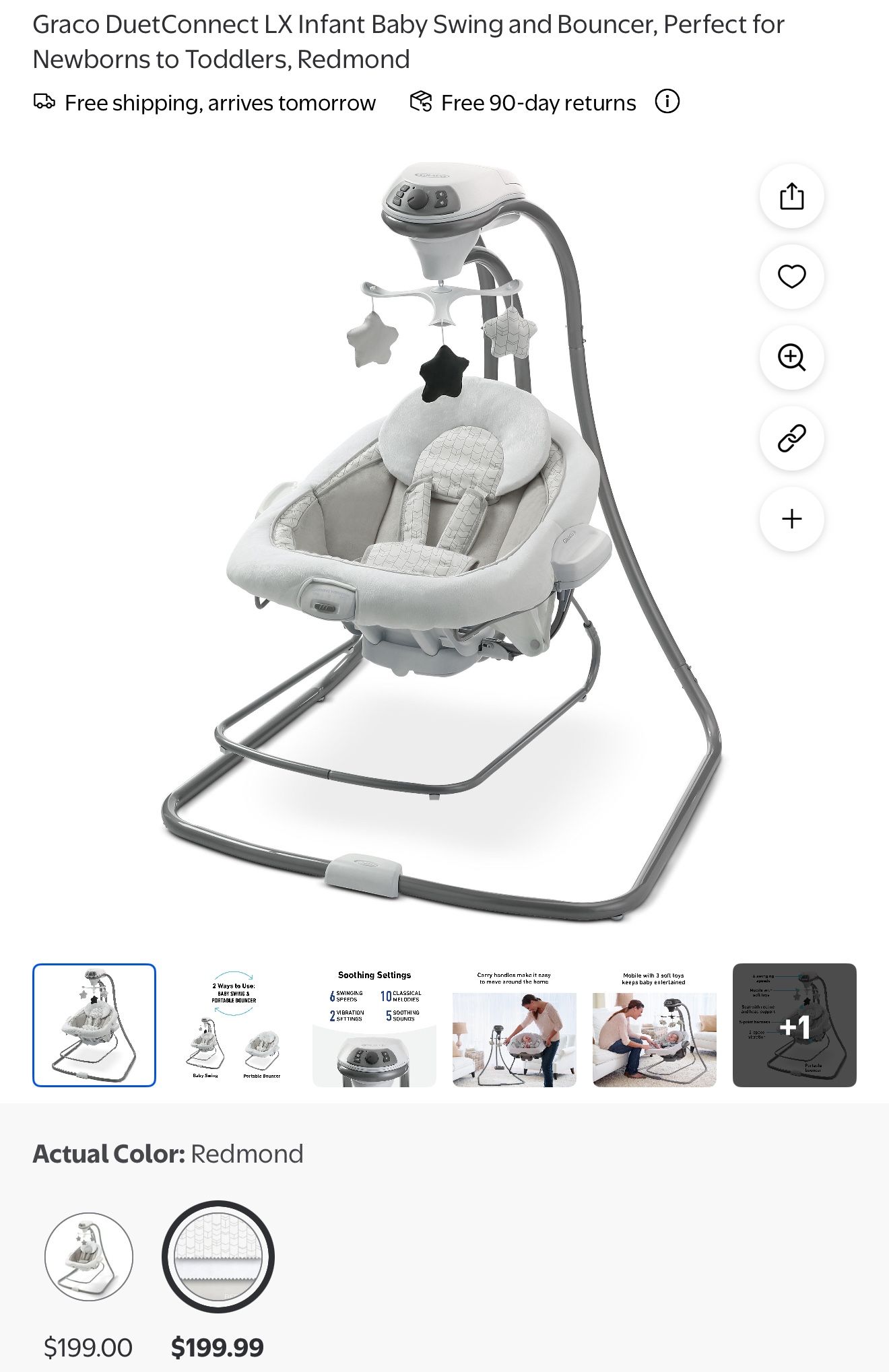 2 In 1 Graco Baby Bouncer N Swing