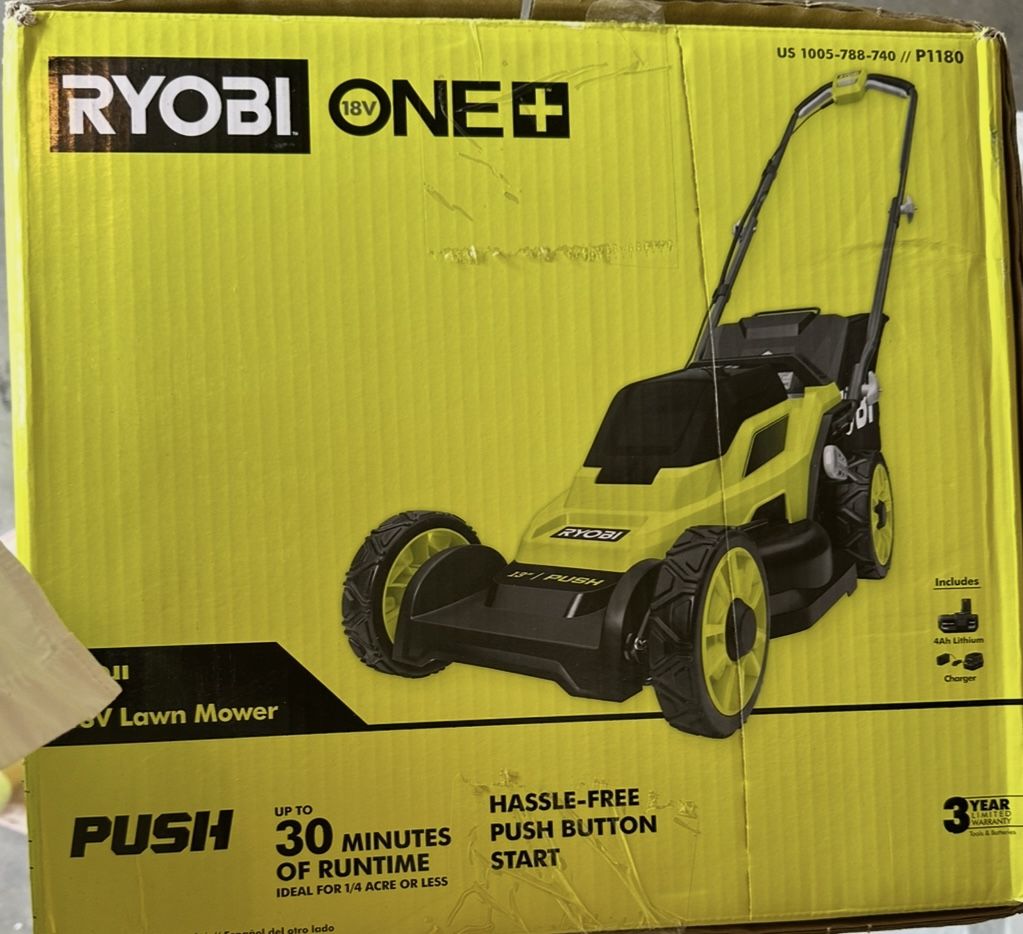 New Lawn Mower Ryobi
