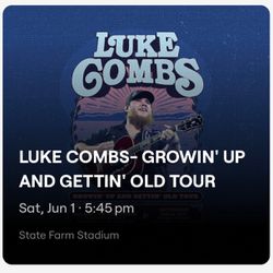 Luke Combs Sat 6/1 GA Pit ticket