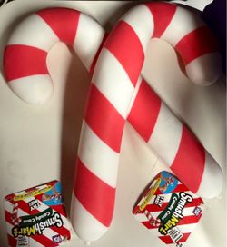 SmushMart Squishy Candy Cane Toys – Set of 2