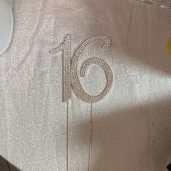 Cake Topper Number 16