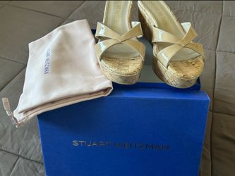 Stewart Weitzman Carmen Wedge Sandle (7B)
