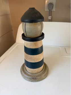 Hand crafted design wood nautical lighthouse
