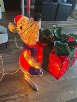 Christmas 2ft lighted mouse