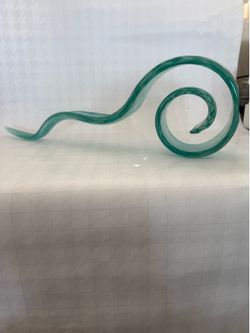 Blue glass decoration