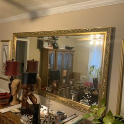 Gold Antique Mirror 