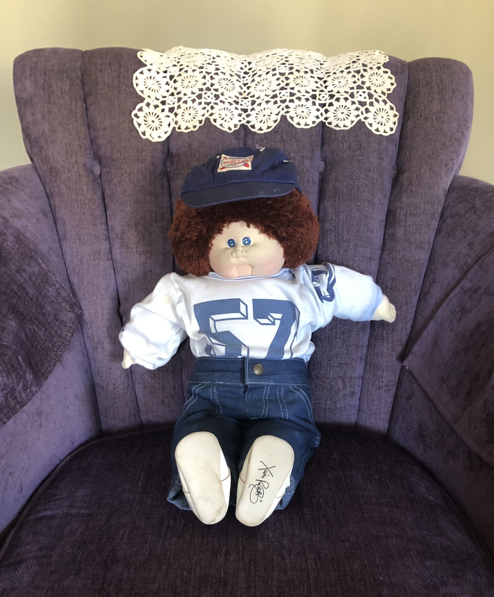 1984 Cabbage Patch Kids - Little People Soft Sculpt Boy