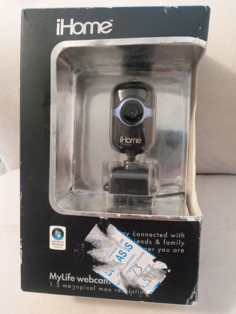 iHome Mylife Webcam 1.3 Megapixel black open box