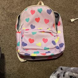 Hearts Pink Backpack 