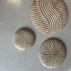 3 wooden wall art  decor