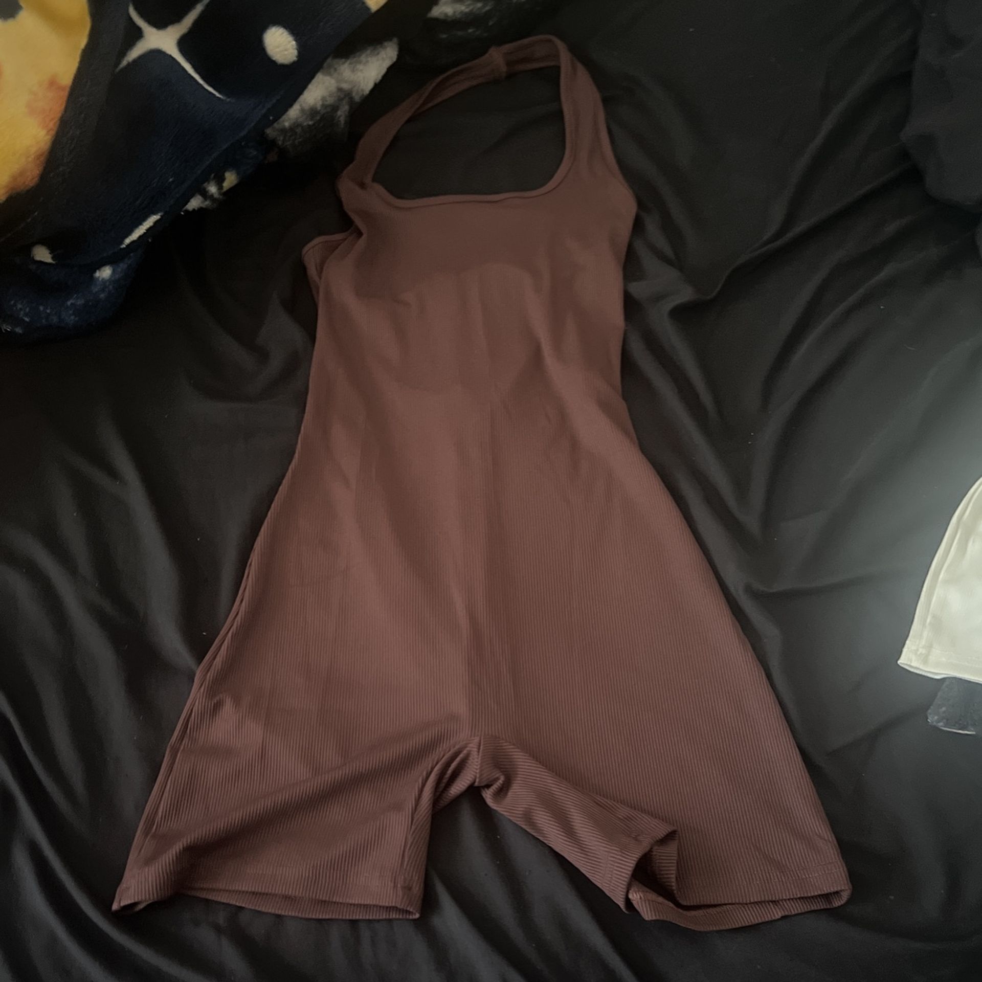 brown romper
