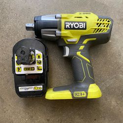 Ryobi Impact Wrench With Battery 3.0