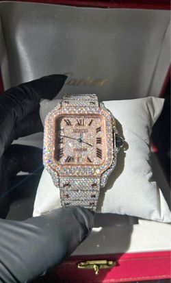 2 tone rose gold Cartier watch