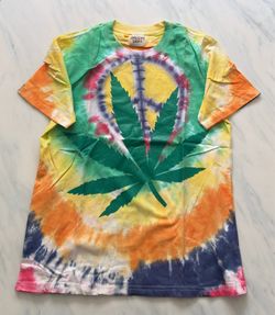 Gallery Dept weed peace sign Tie Dye T-Shirt