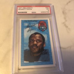 Hewritt Dixon Football Card